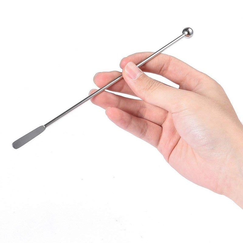 SZLFSX 20 pcs Stainless Steel Coffee Beverage Stir Sticks Cocktail Stirrers Drink Swizzle Stick 7.4" Swizzle Stick Picks Tools - Image 4